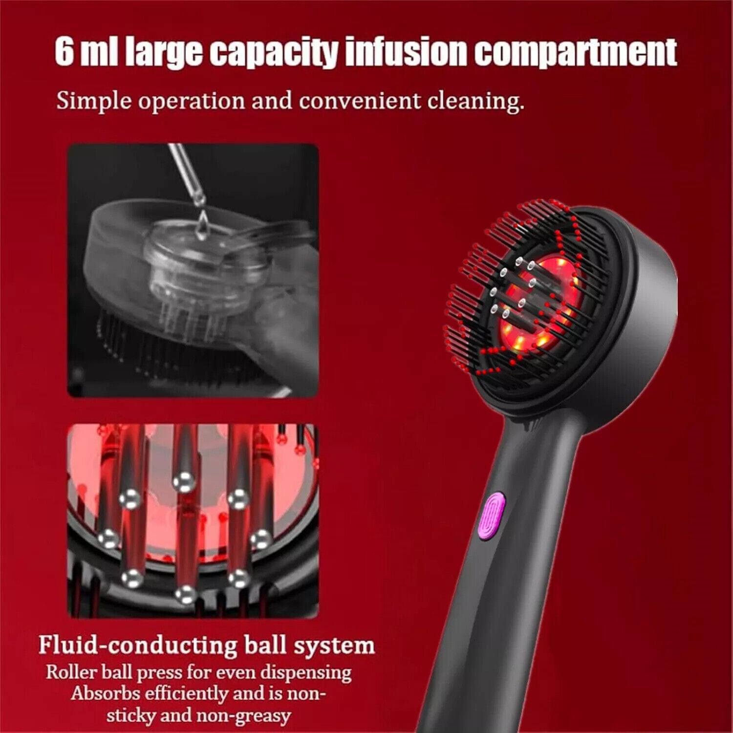 3-in-1 Electric Scalp Massager for Hair Growth and Relaxation with Red Light Therapy 5