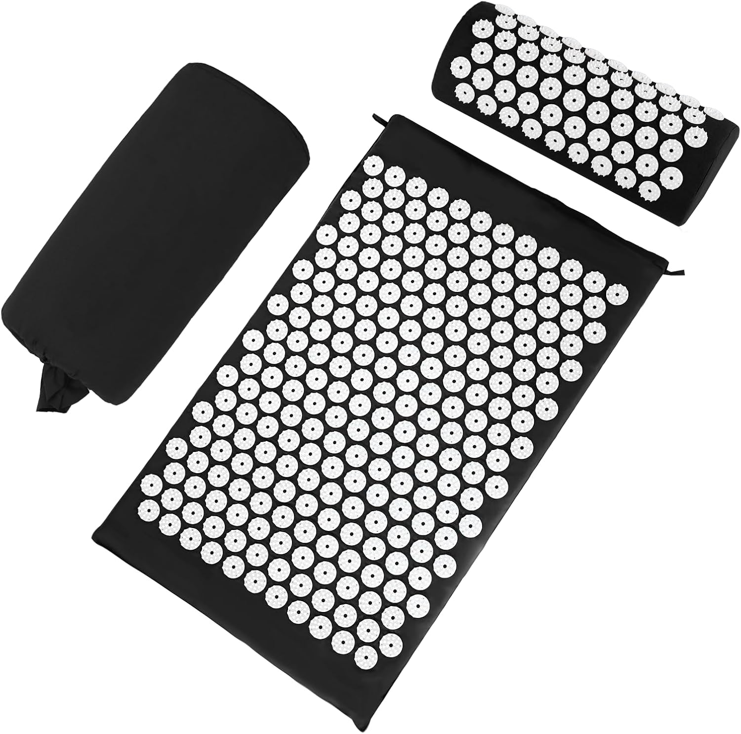 Acupressure Mat and Pillow Set for Stress Relief and Enhanced Energy Flow 0