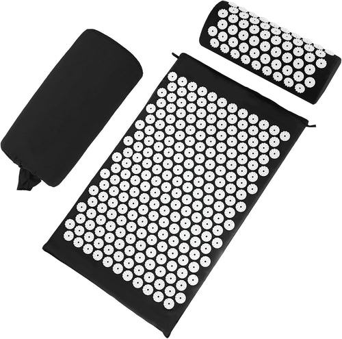 Acupressure Mat and Pillow Set for Stress Relief and Enhanced Energy Flow 0