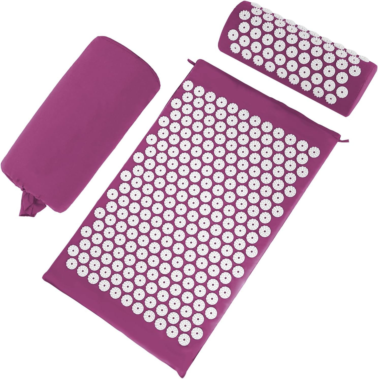 Acupressure Mat and Pillow Set for Stress Relief and Enhanced Energy Flow 1