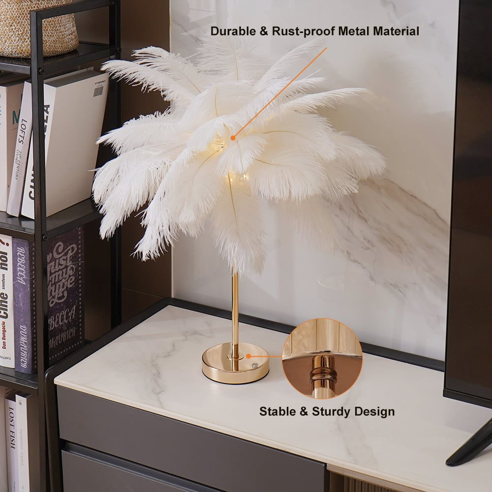 Aurelia Glow | Elegant Art Deco Gold Table Lamp for Living Room or Bedroom 2