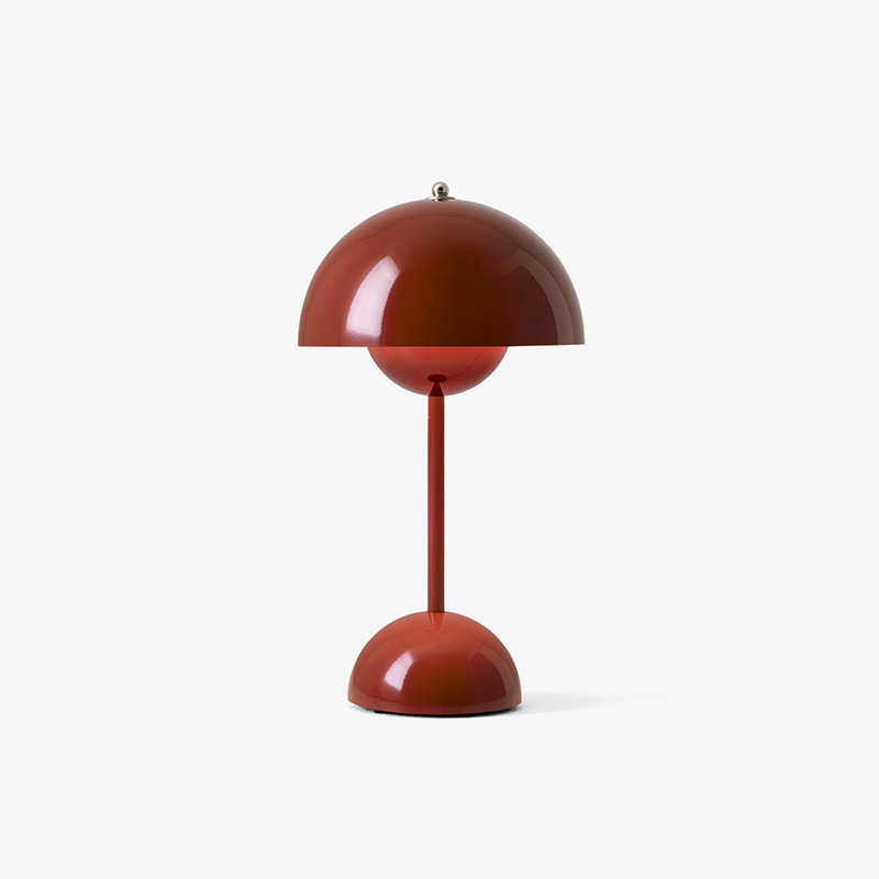 Aurora Mushroom Table Lamp | Vintage-Inspired LED Light with Adjustable Brightness and 3-Color Options 12