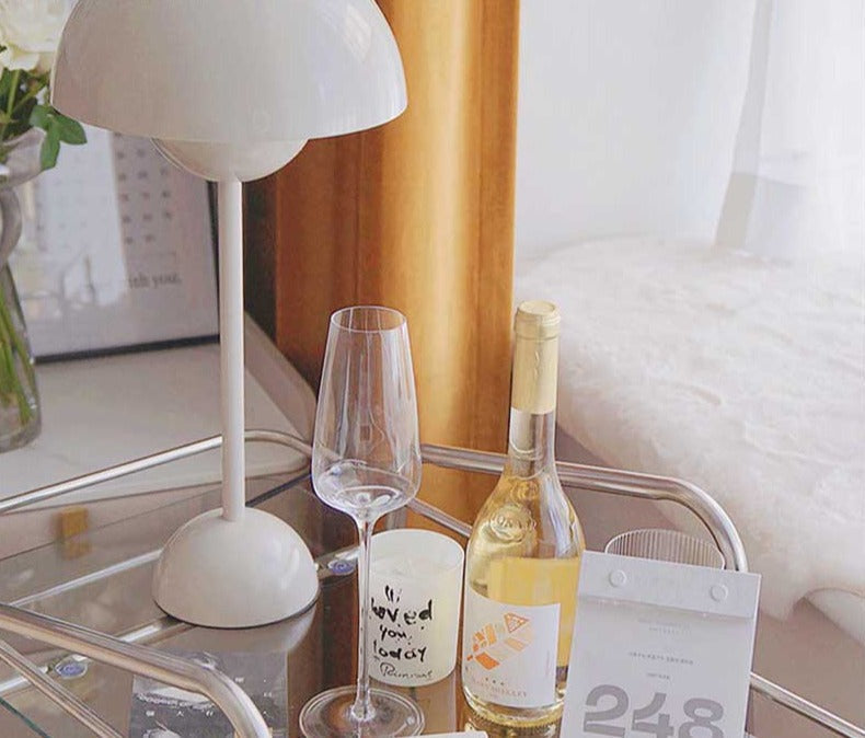 Aurora Mushroom Table Lamp | Vintage-Inspired LED Light with Adjustable Brightness and 3-Color Options 5