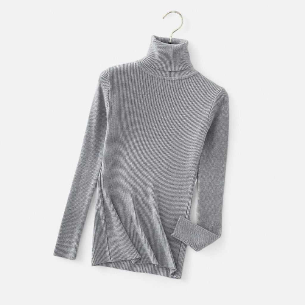 Cashmere Turtleneck Sweater for Women in Black - Luxe Softness and Elegance 1
