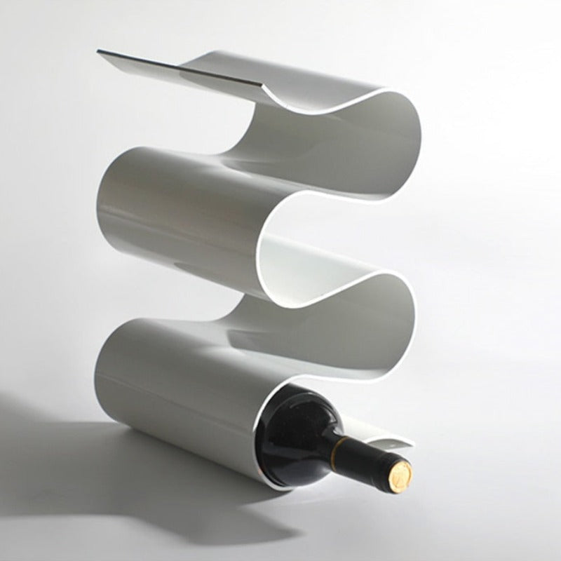 Elegant Curved Metal Table Wine Rack | Stylish Bottle Holder for 4 Bottles 2
