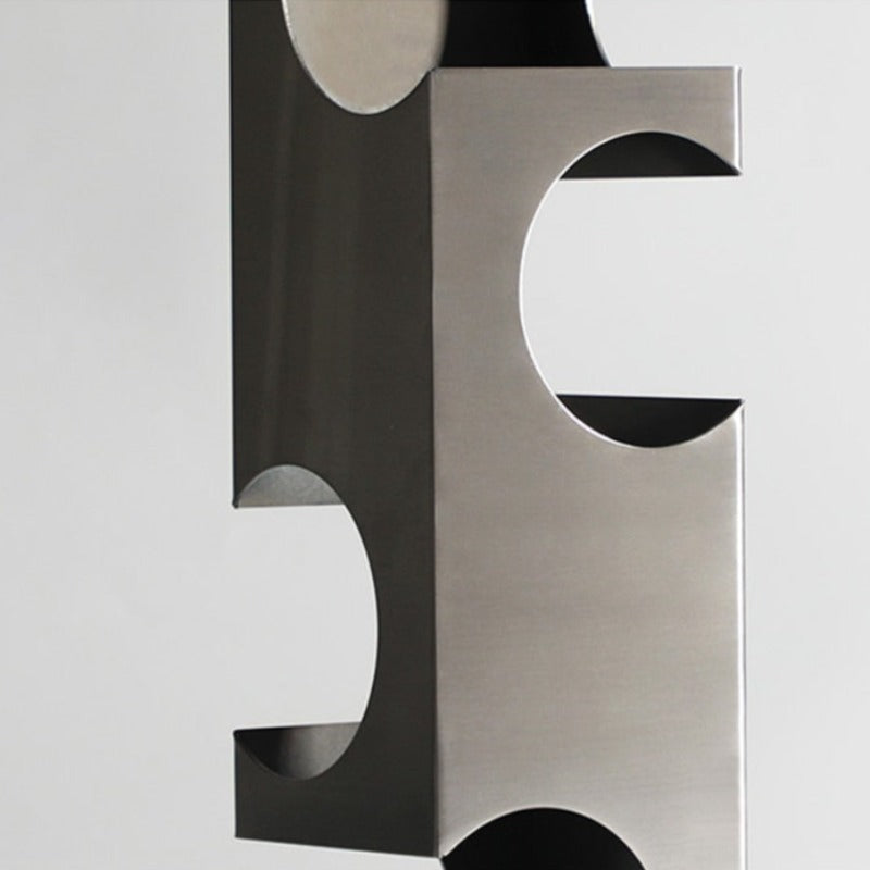 Elegant Curved Metal Table Wine Rack | Stylish Bottle Holder for 4 Bottles 6