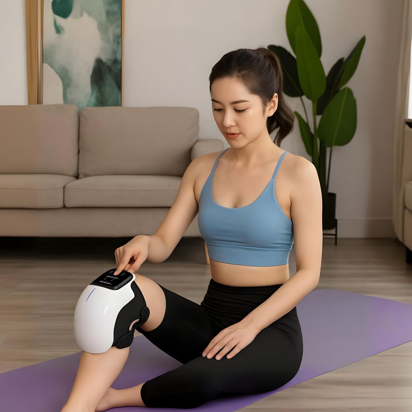 Heated Knee Massager for Joint Pain Relief with Infrared Therapy and Adjustable Settings 4