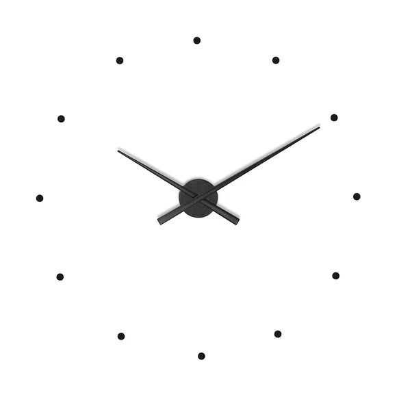 Modern Black Wall Clock by LumaTempo | Sleek Minimalist Home Decor 0
