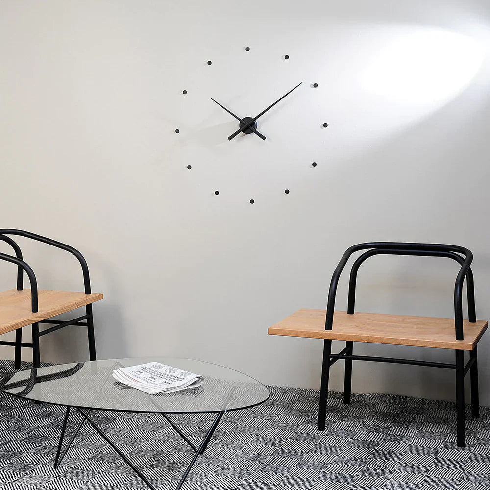 Modern Black Wall Clock by LumaTempo | Sleek Minimalist Home Decor 1