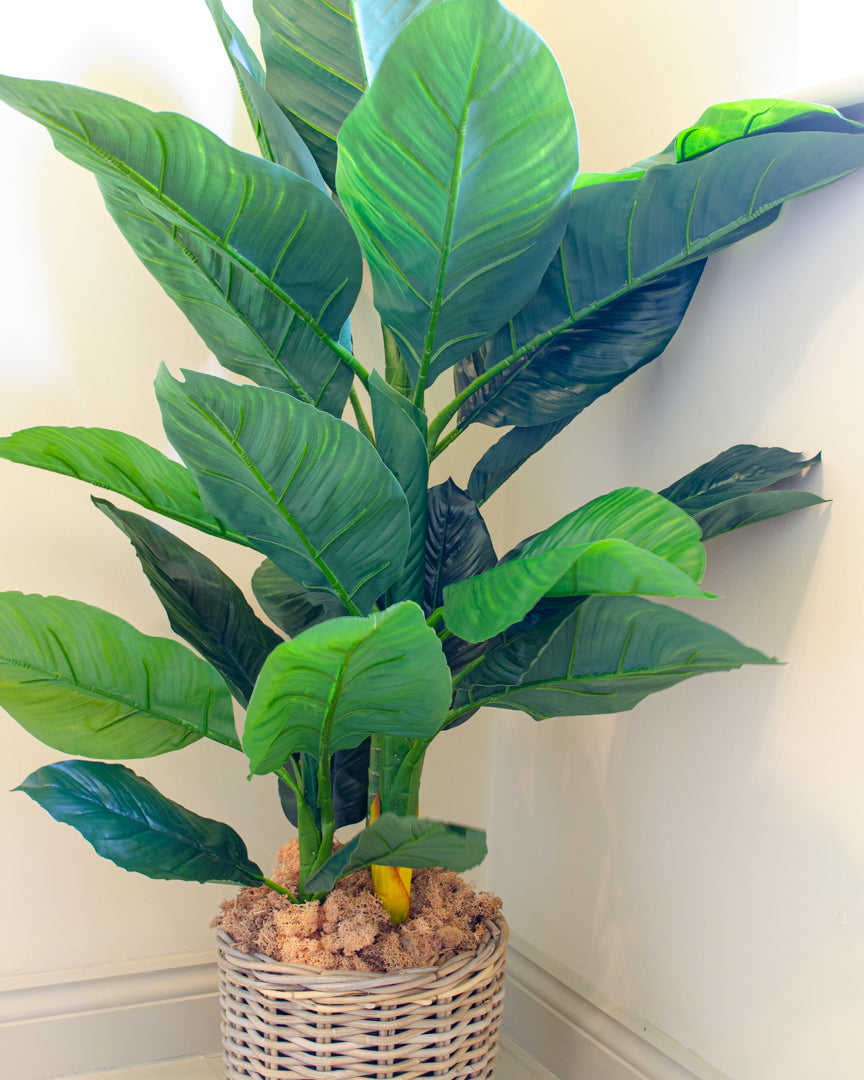 Realistic Artificial Spathiphyllum Tree for Indoor Decoration - 130 cm Tall 3