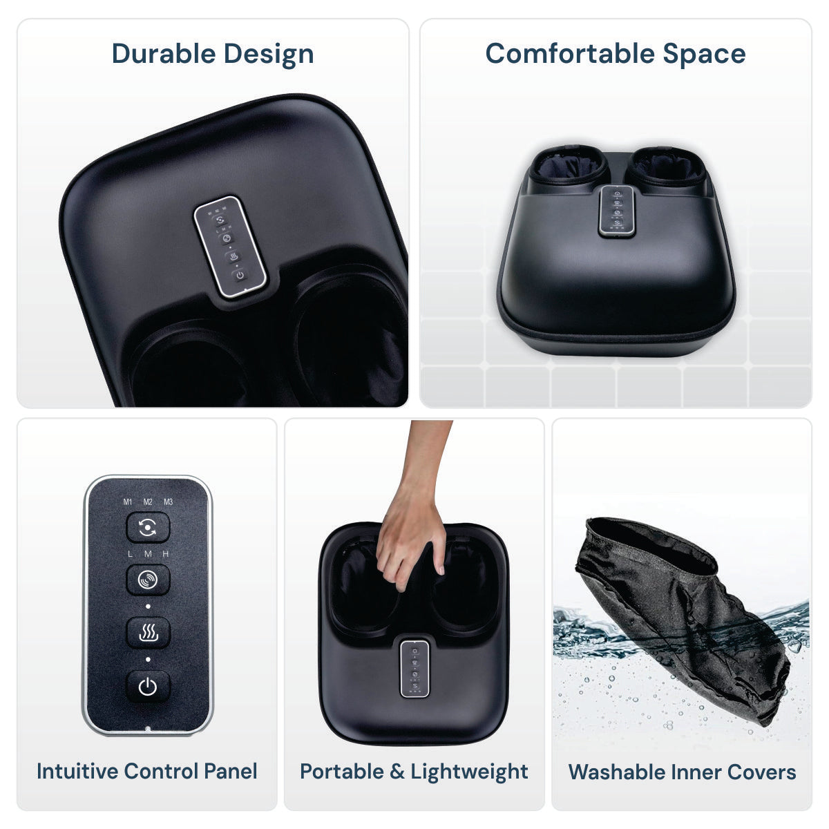 Shiatsu Foot Massager for Deep Relaxation and Pain Relief with Heat and Air Compression 2