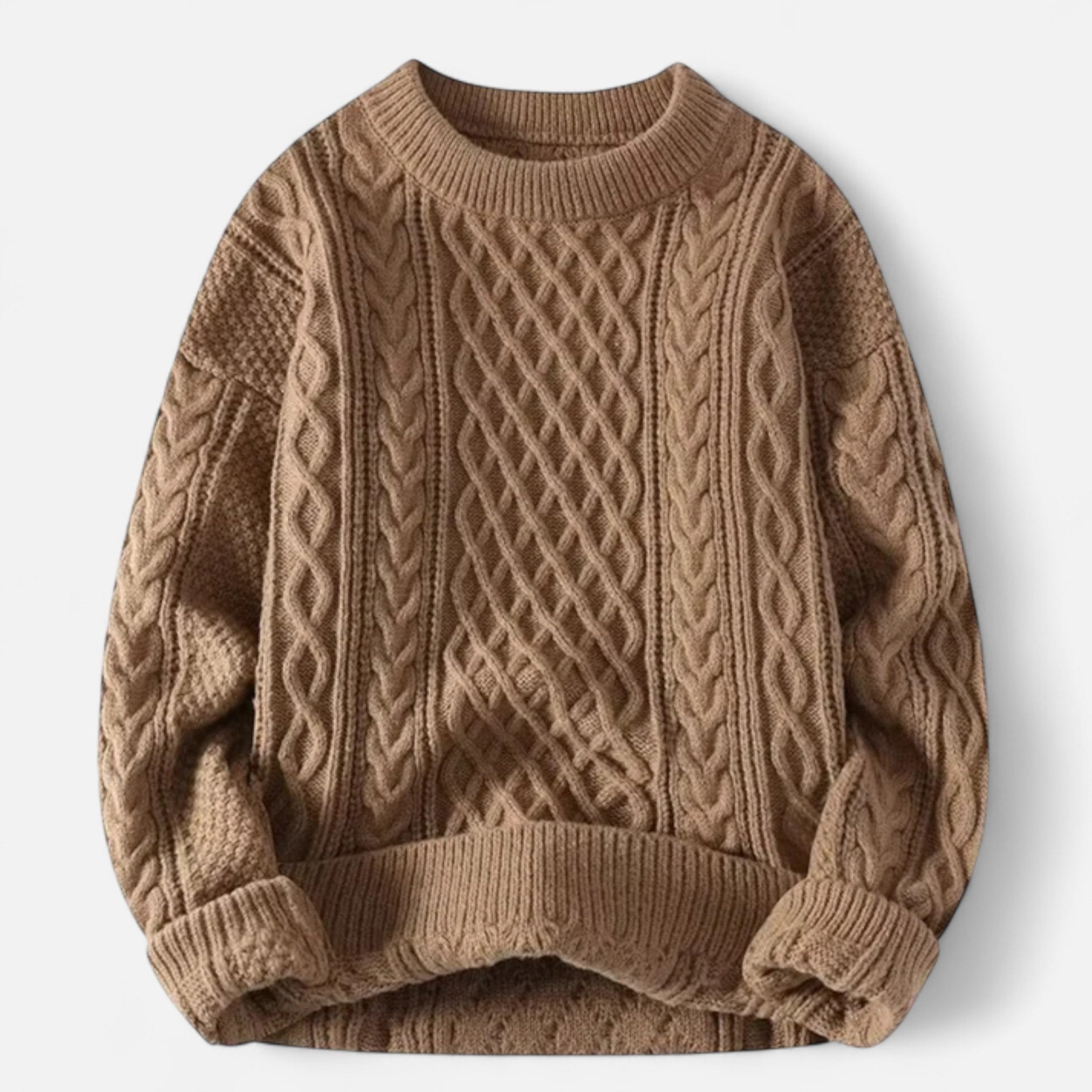 Veroux Mode | Elegant Women's Cable Knit Sweater in Premium Wool 2
