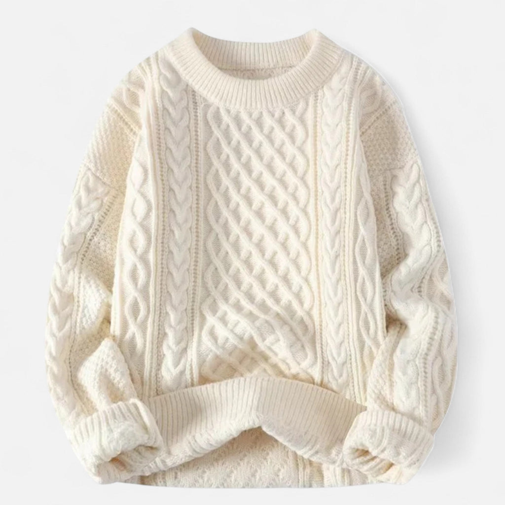 Veroux Mode | Elegant Women's Cable Knit Sweater in Premium Wool 4