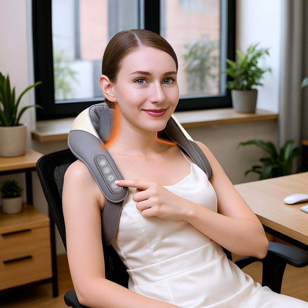 Wireless Neck and Shoulder Massager for Pain Relief and Relaxation 1