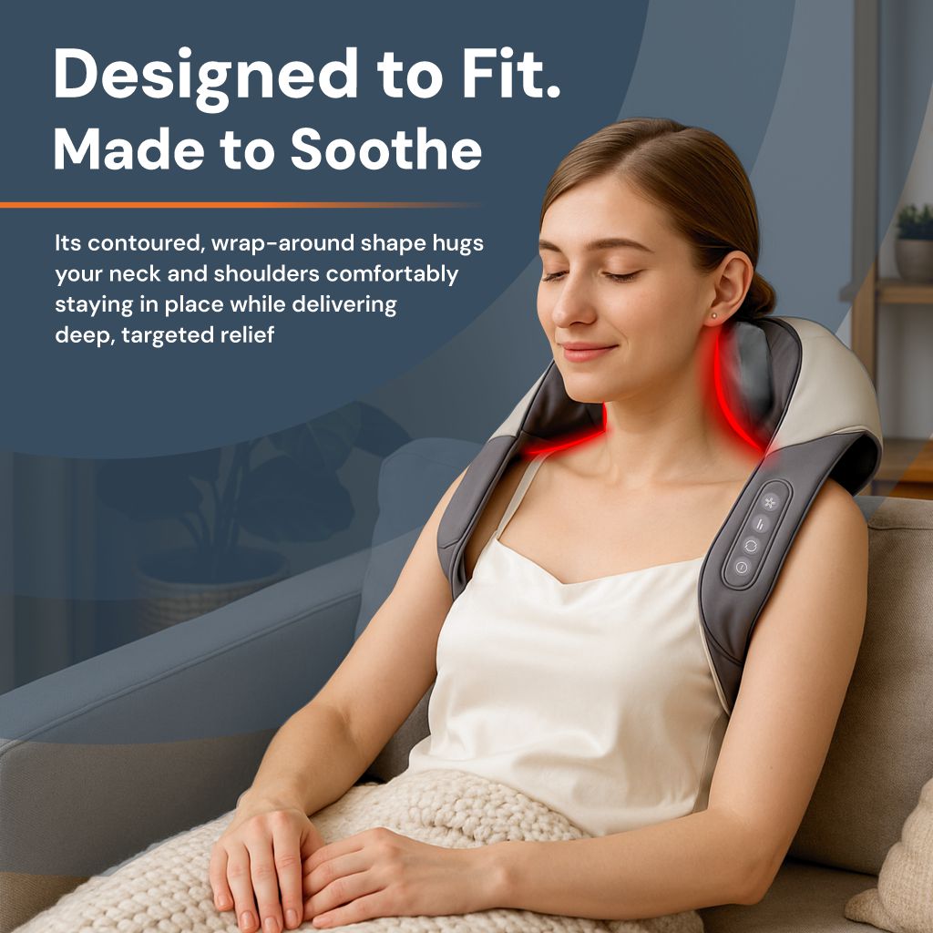 Wireless Neck and Shoulder Massager for Pain Relief and Relaxation 2